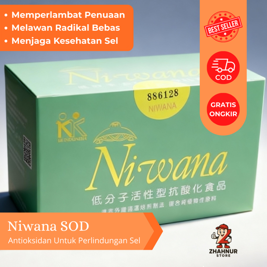 Niwana SOD Suplemen Antioksidan Herbal Untuk Kesehatan Jantung Diabetes Stroke