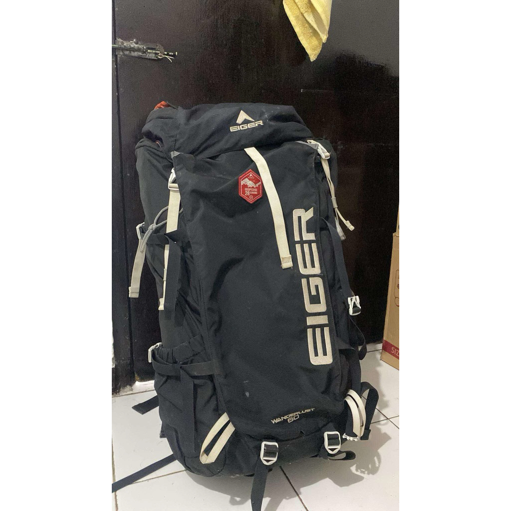 Carrier Tas Gunung Eiger Wanderlust 60L Ekspedisi 28 Gunung