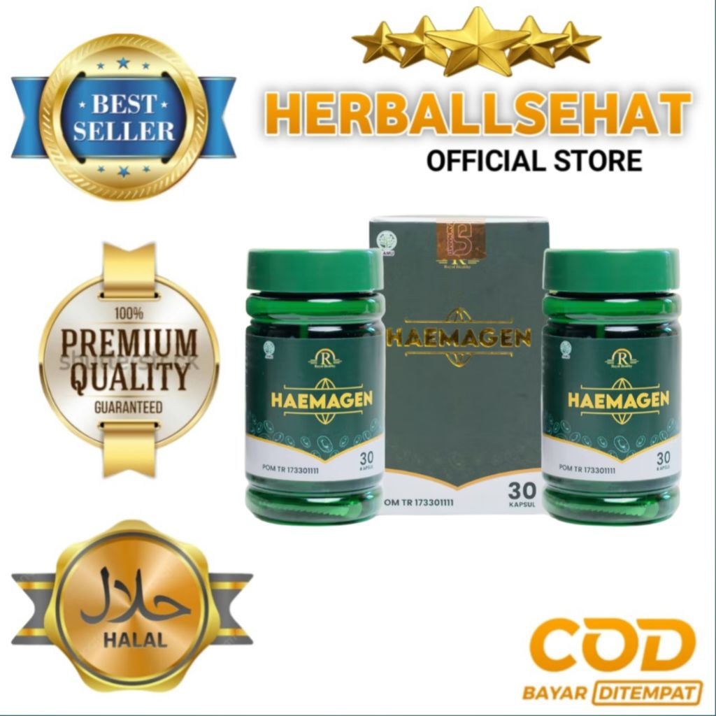 Terlaris Haemagen 30 Kapsul Asli Obat Gatal-gatal Paling Ampuh