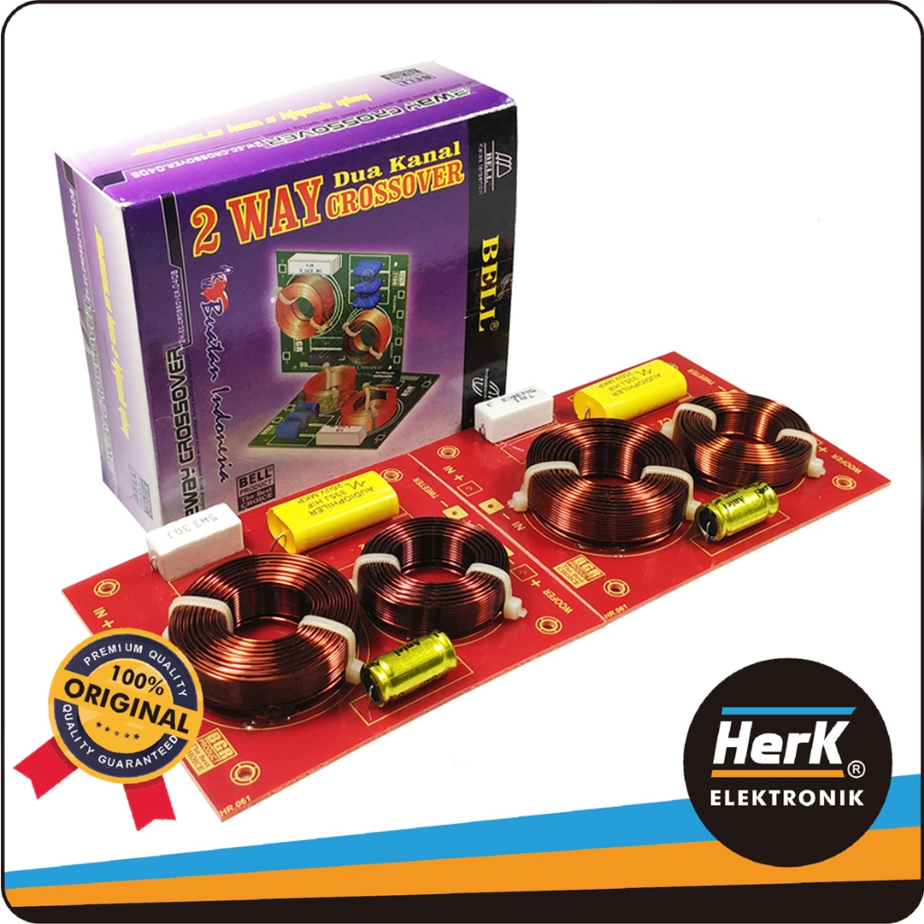 KIT AUDIO CROSSOVER 2 WAY 2 KANAL BELL BGR SPEAKER PASIF