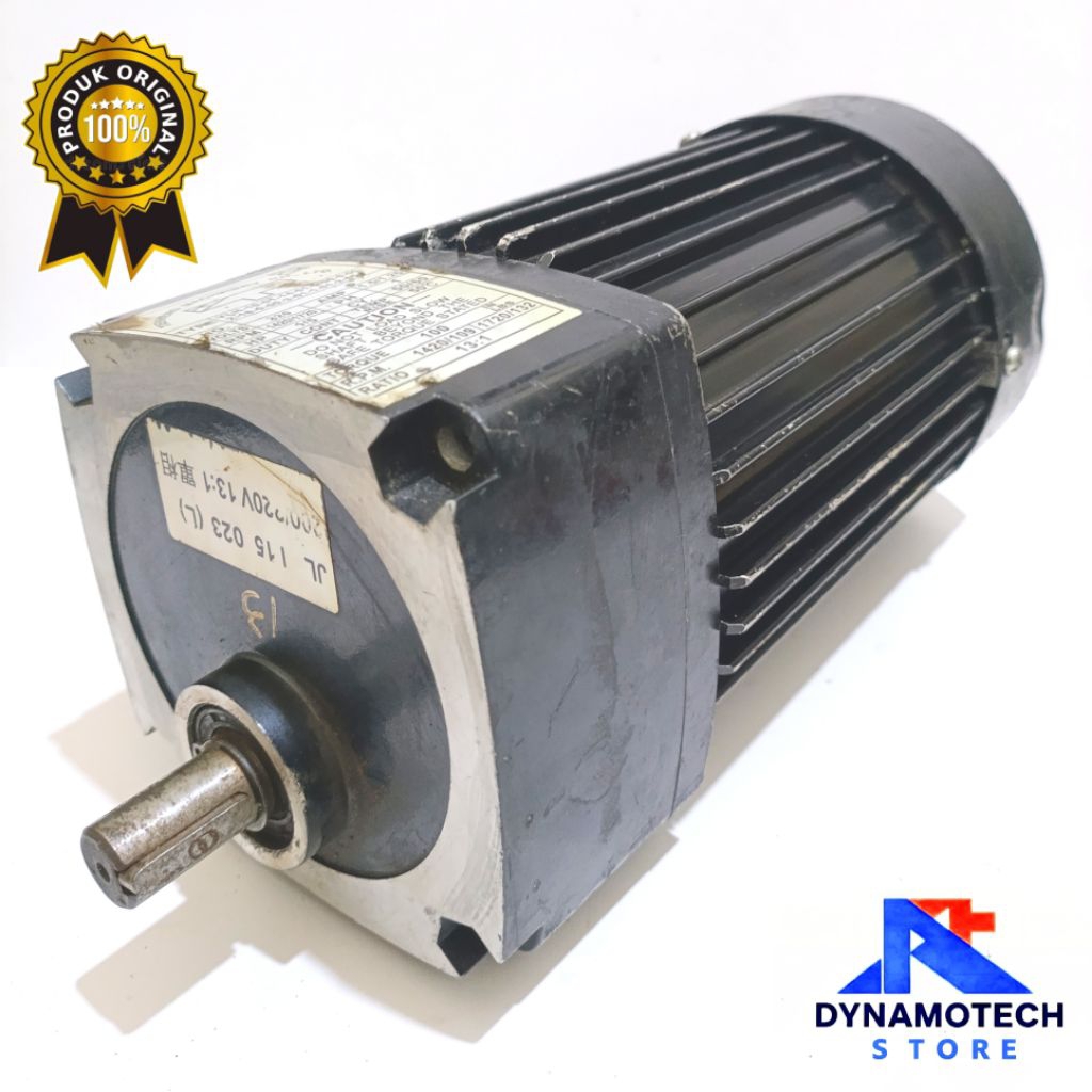 Dinamo AC Gearbox 1:13 220V 130RPM Output HP1/5 1720Rpm Torsi Besar Original Machenary