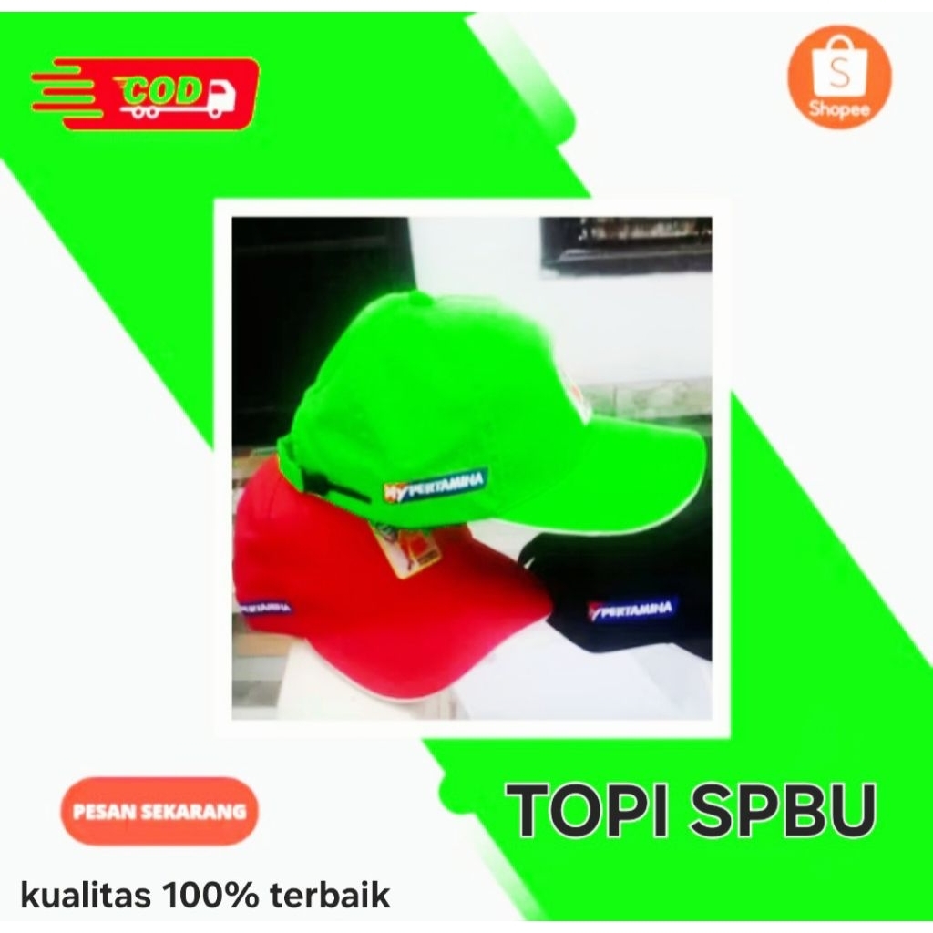TOPI SPBU / operator spbu pertamina/ pria /wanita