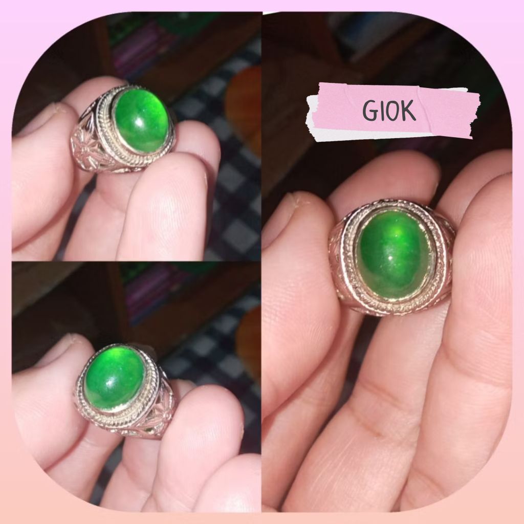 Cincin Giok Asli Jade Natural