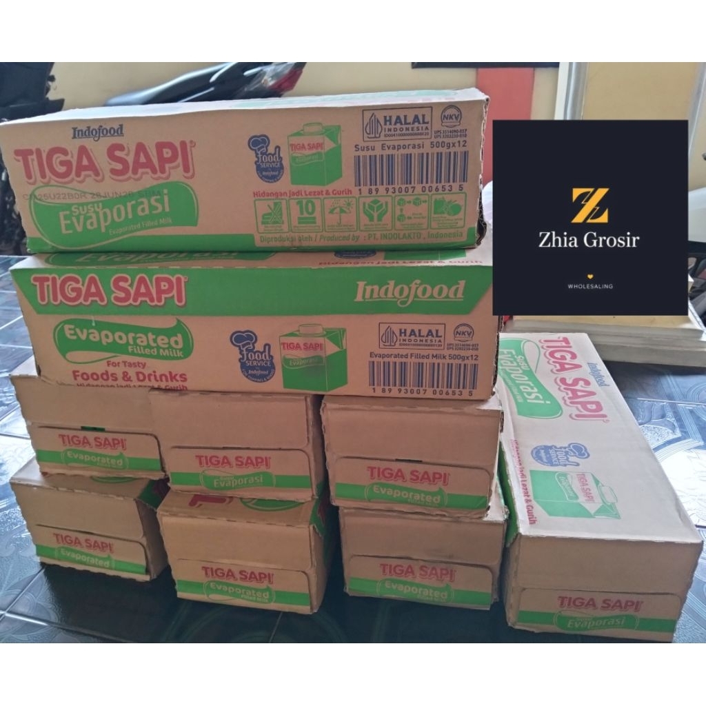 Susu Tiga Sapi Evaporasi 1Karton (12pcs)