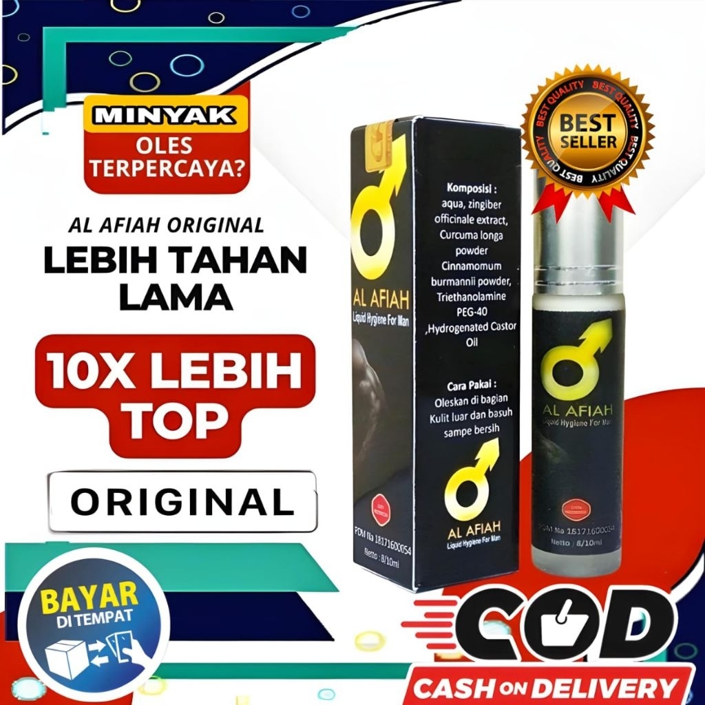 Al Afiah 100 Minyak Oles Urut Pria Original Asli Herbal Bpom