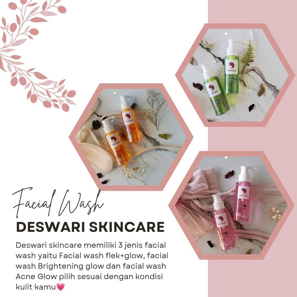 FACE WASH / Sabun pencerah wajah by Deswari ,menghilangkan jerawat,beruntusan,flek,mengecilkan pori-