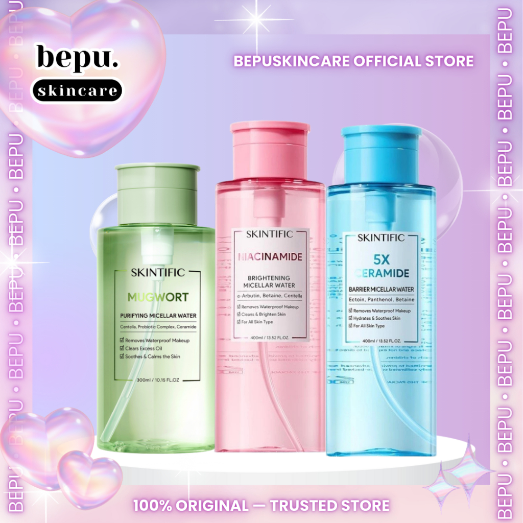 Bepuskincare - SKINTIFIC Mugwort Purifying Micellar Water Cleansing Oil 300 ml | SKINTIFIC Micellar 