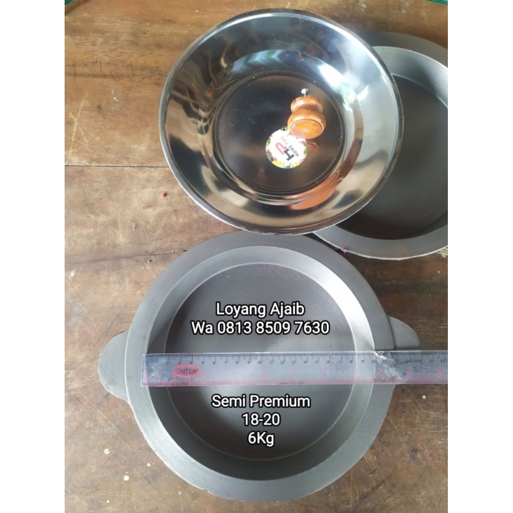 Loyang Martabak Manis Semi Premium 18-20 + Tutup