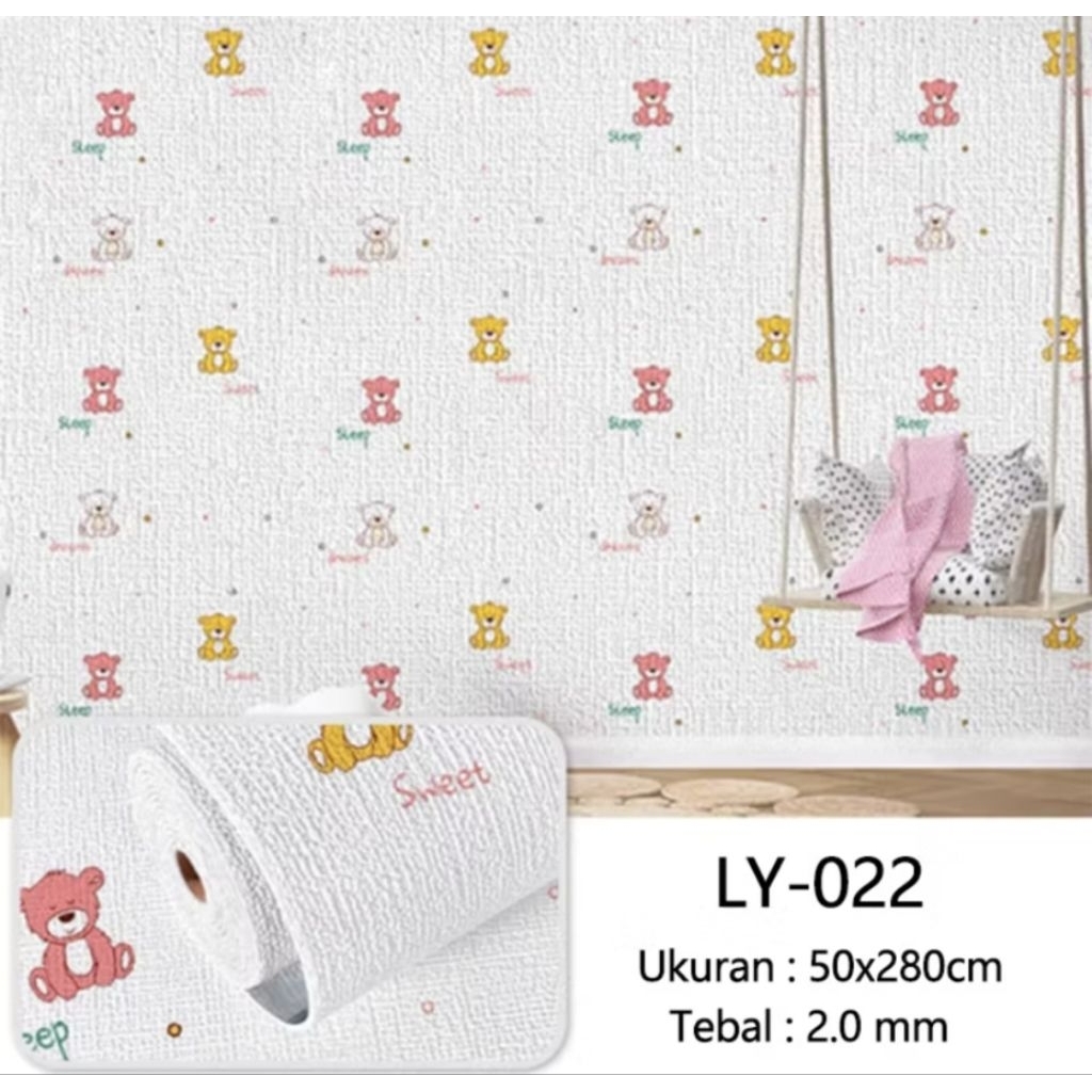 1 rollWallpaper linen wallpaper dinding linen