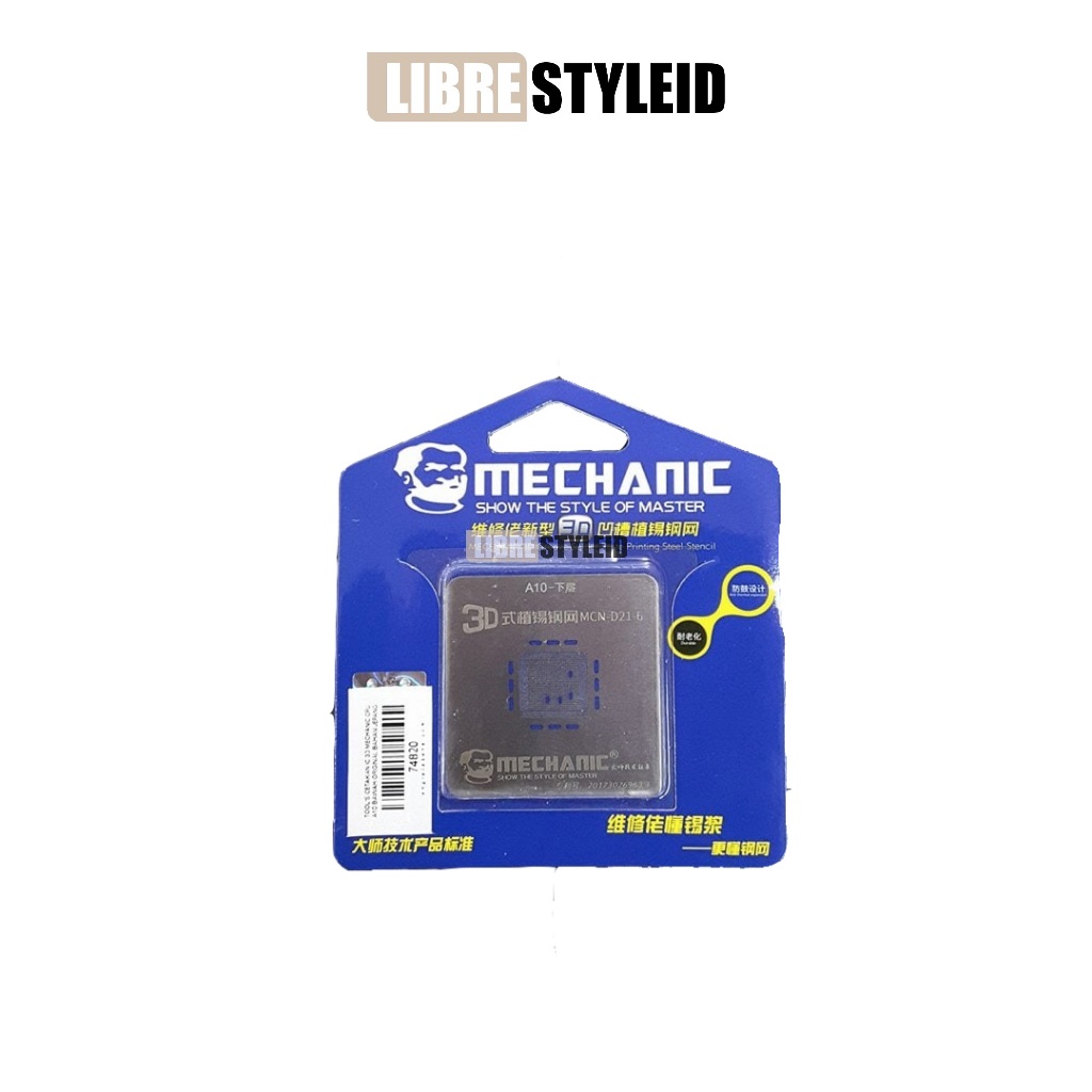 Mechanic CPU A10 Cetakan IC 3D Bawah Original Bahan Jepang