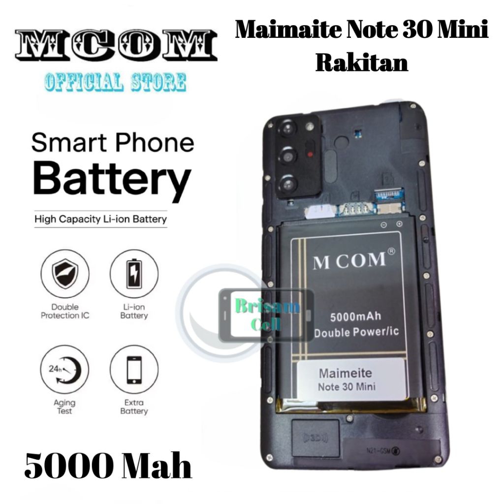 Baterai MCOM for Welcome Note 30 Mini Double Power 5000mAh batere batre