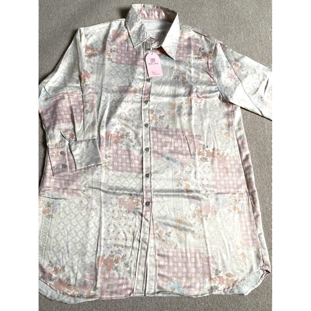 kemeja tunik bahan silk sutra(claratunik)