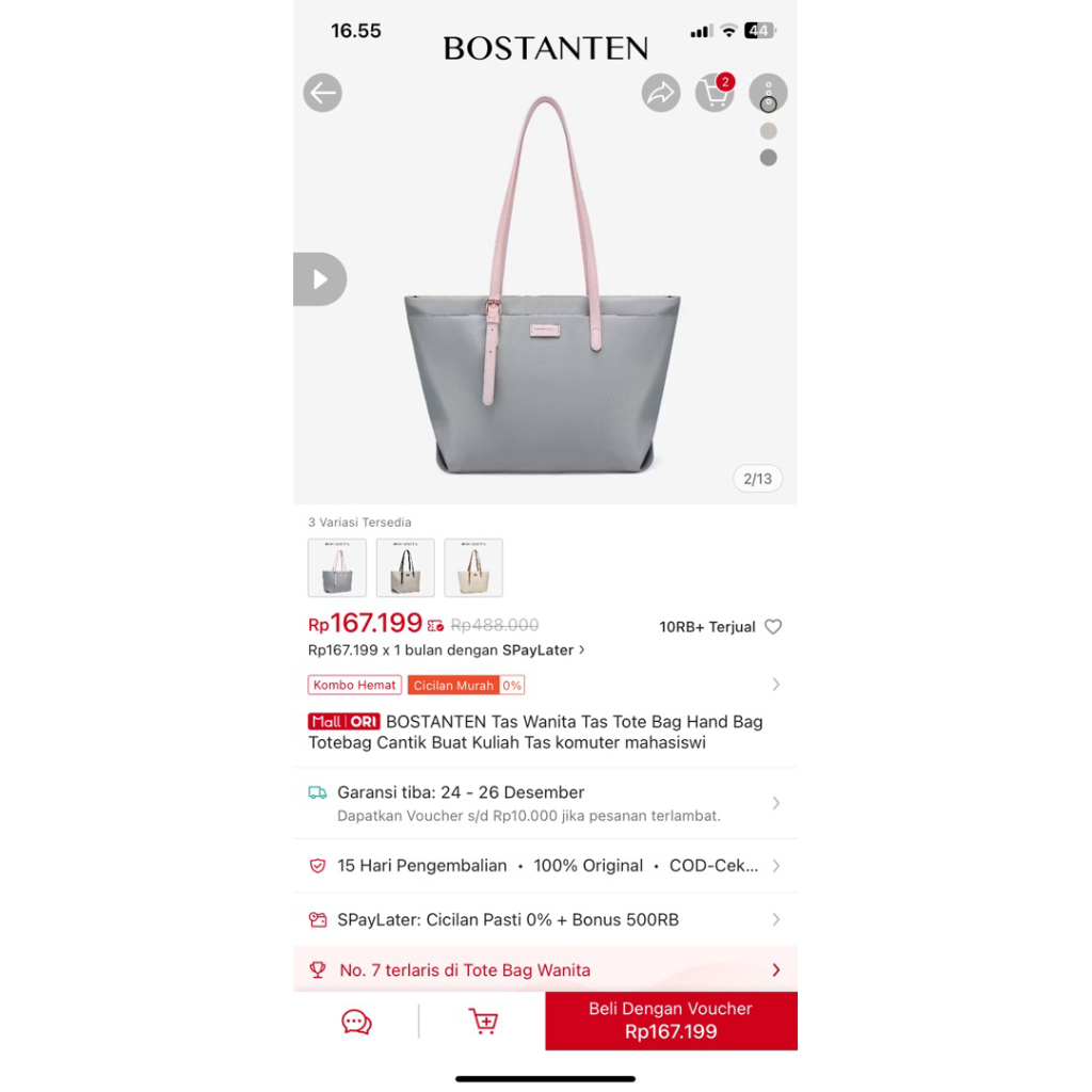 BOSTANTEN TOTEBAG FANNY