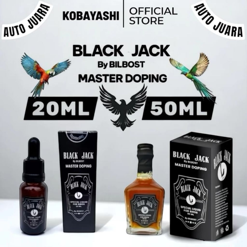 BLACK JACK ORIGINAL VITAMIN PLUS DOPING BURUNG PENGGACOR UNTUK SEMUA JENIS BURUNG KICAU