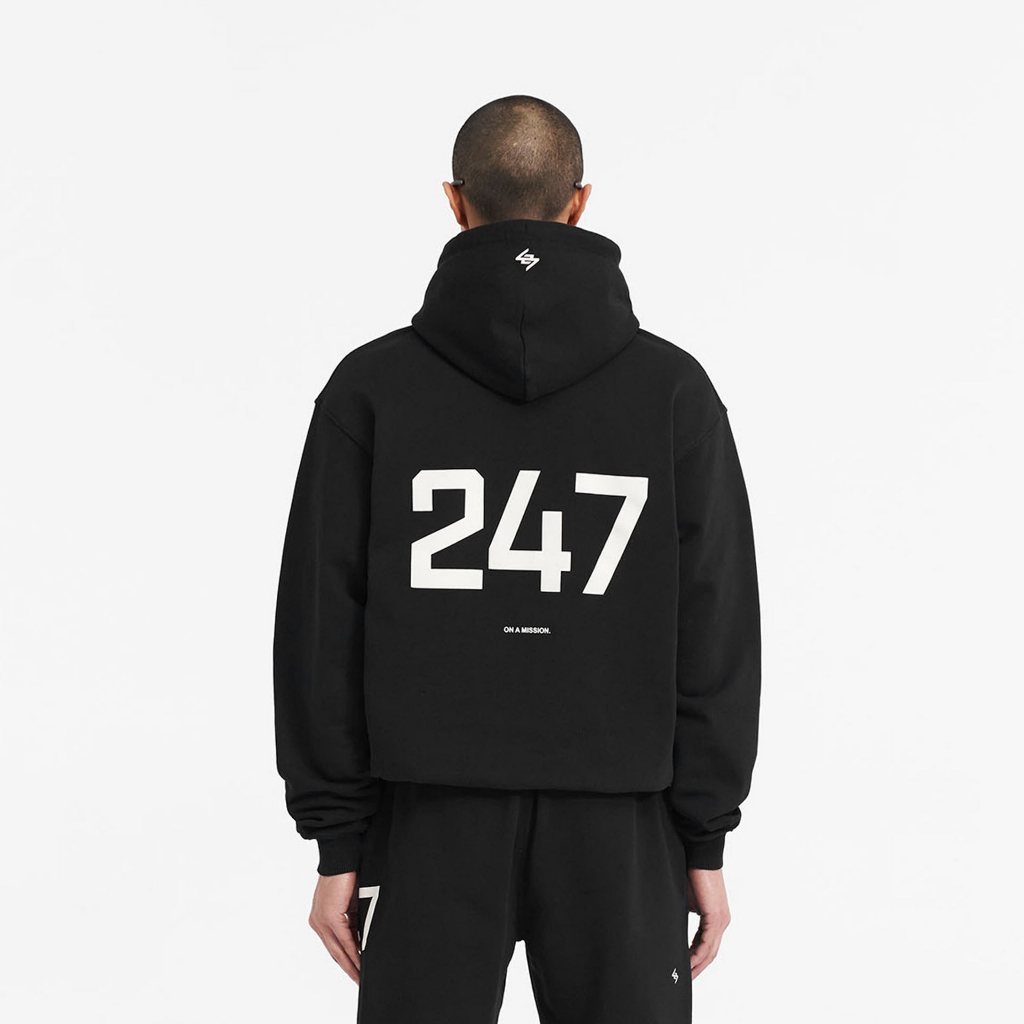 Hoodie Represent 247 Gym Jet Black