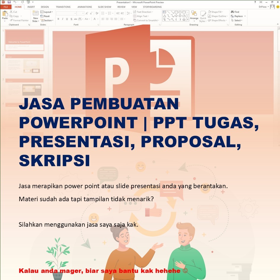 Jasa Pembuatan PowerPoint | PPT Tugas, Presentasi, Proposal, Skripsi