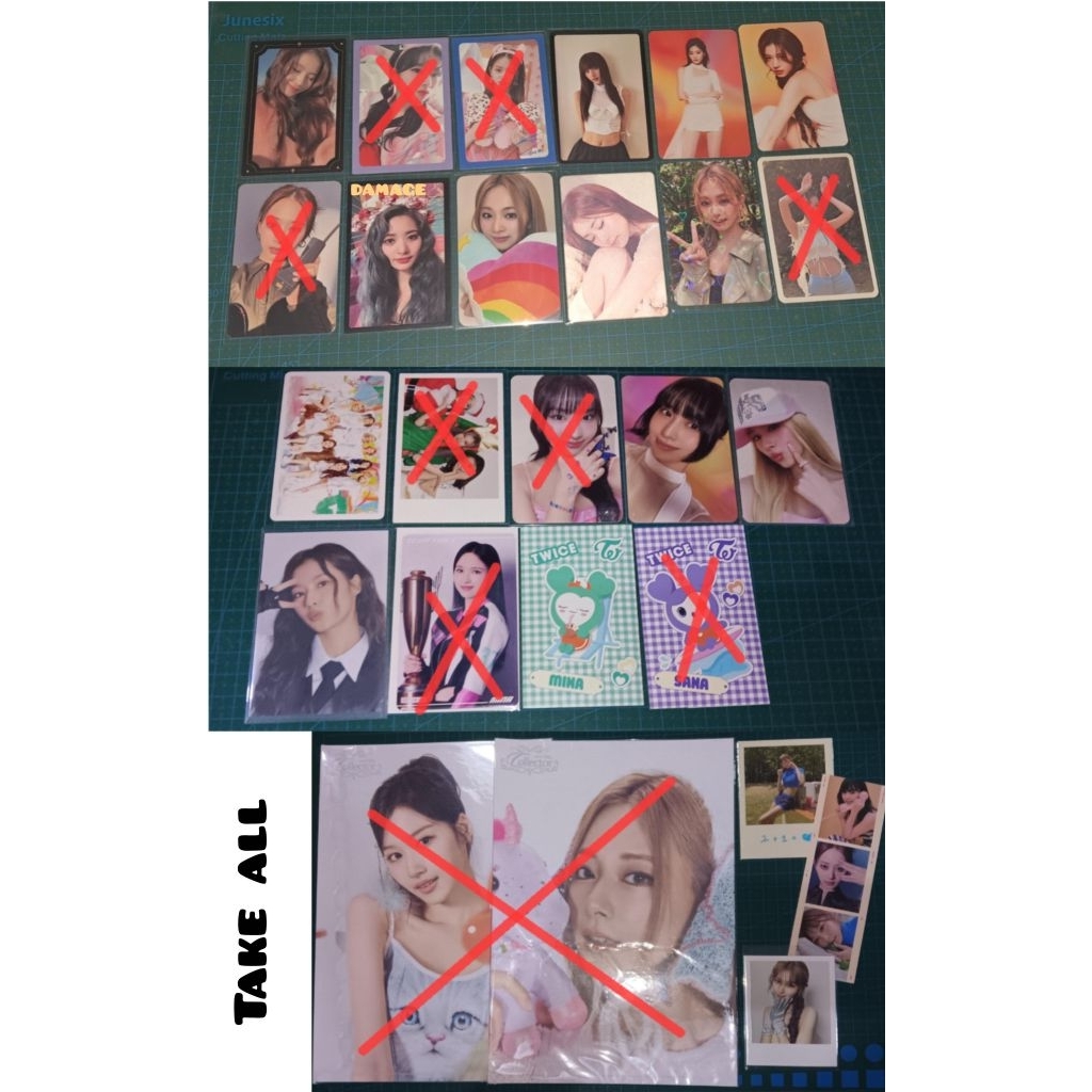 TWICE TZUYU SANA MINA MOMO PHOTOCARD TAKE ALL