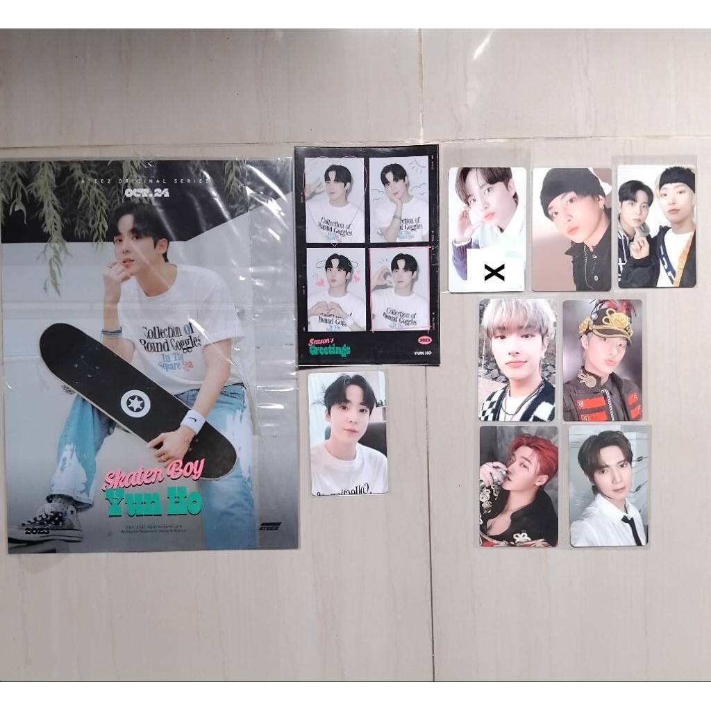 Photocard ATEEZ Yunho Yeosang San Mingi Jongho Unit | Season's Greeting 2023 SG23 | Ode to Youth | N