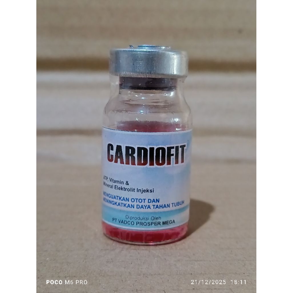 CARDIOFIT REPACK ORIGINAL 10 ML obst sapi ambruk, penguat otot, CARDIOFIT boster metabolik disorder
