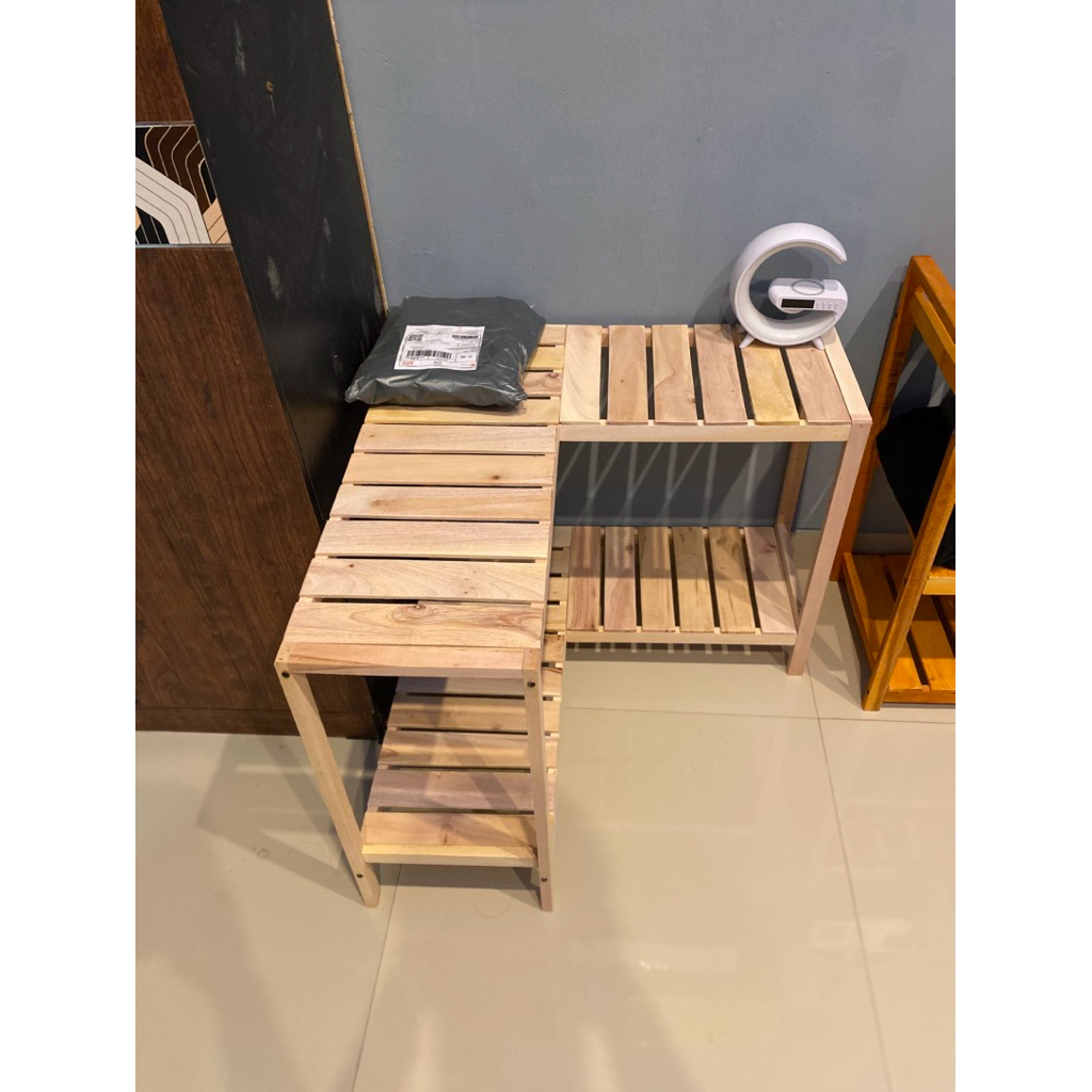 Rak sudut minimalis/Rak serbaguna/Rak aesthetic