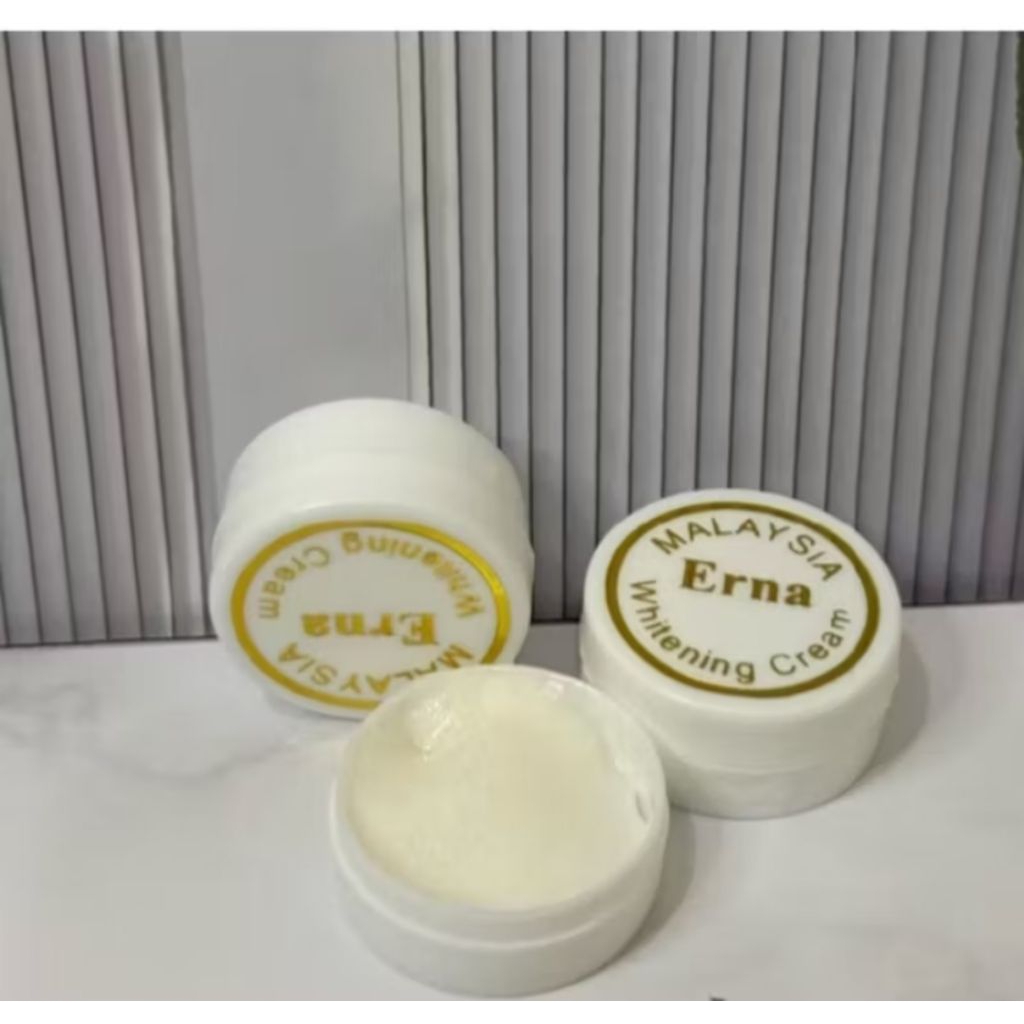Cream Erna Malaysia - Pencerah Wajah, Perawatan Siang & Malam, Varian Kuning & Putih