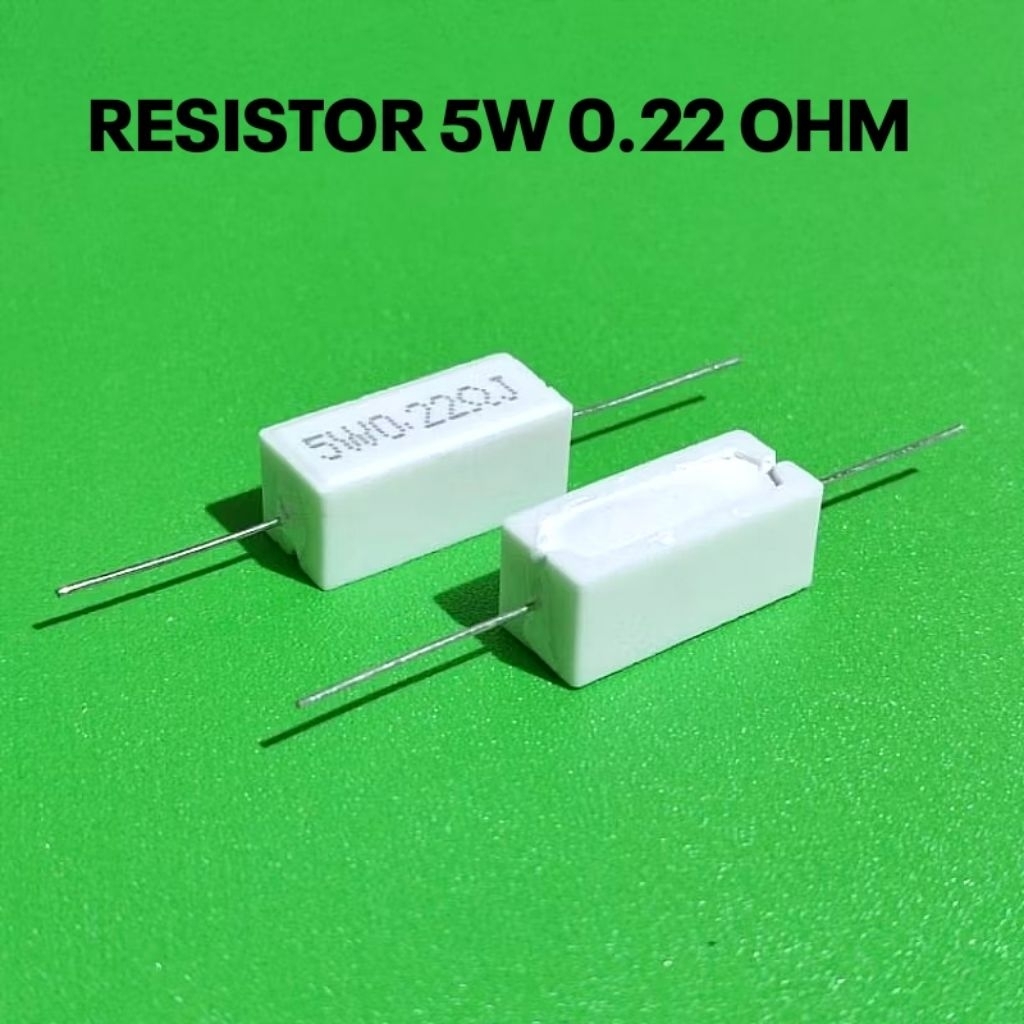 RESISTOR 5W 5WATT 0.22R 0.22 OHM ROHS