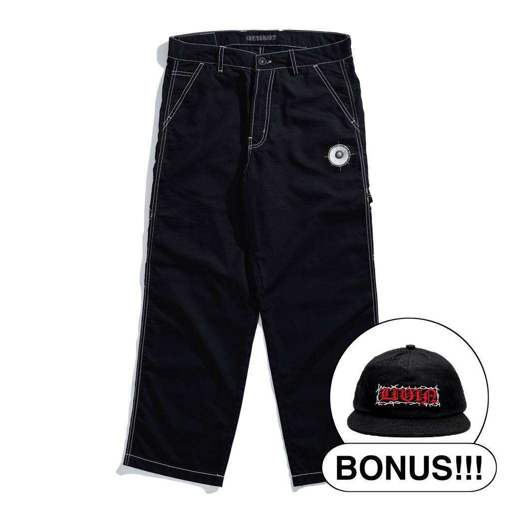 UH x Dengar Swara Carpenter Ripstop Swuhra Black Size 36