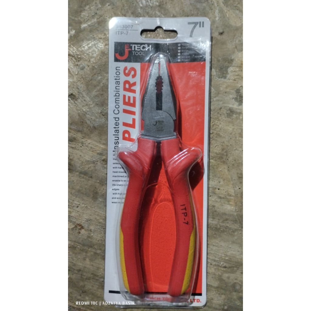 Tang kombinasi jetech dari krisbow 7 inch insulated