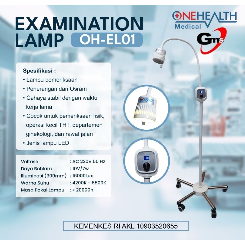 Onehealth Lampu Periksa LED Osram Examination Lamp