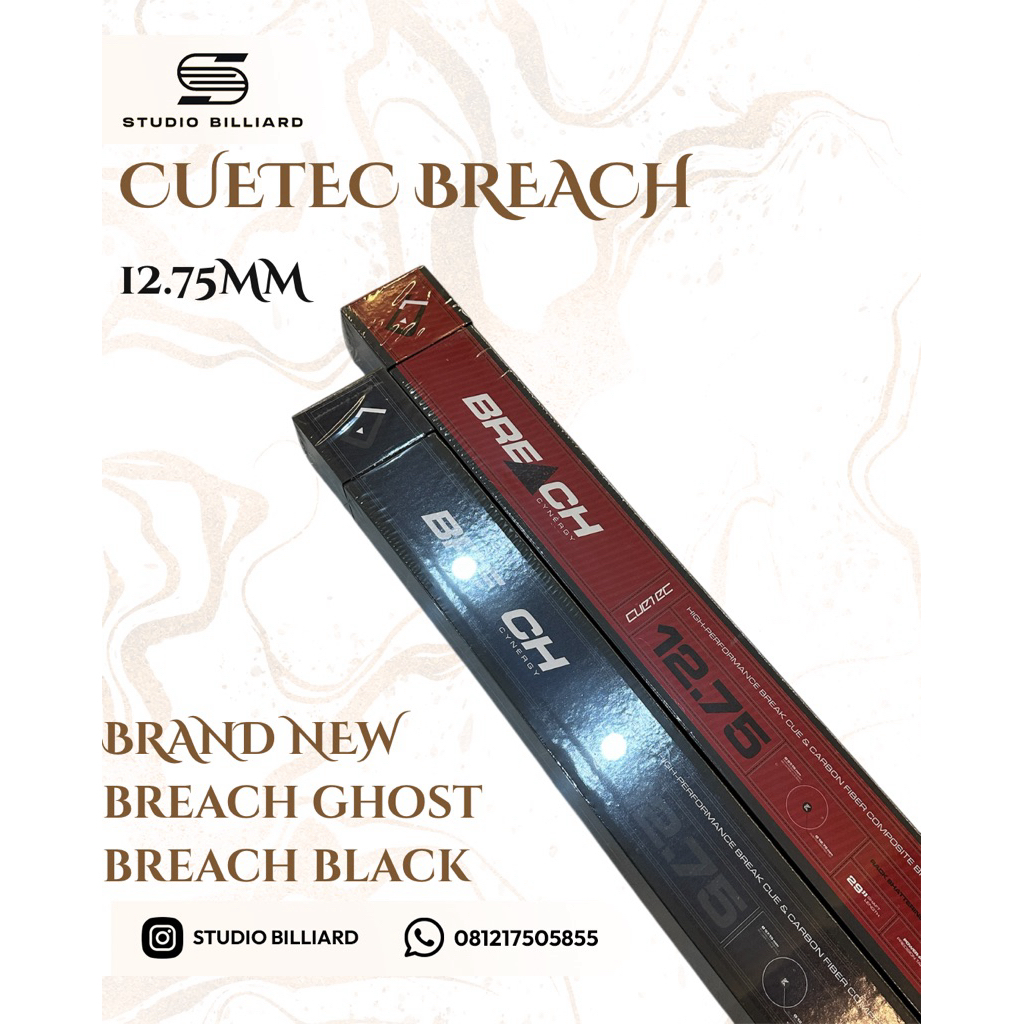 cuetec breach black / ghost brand new in fullset box
