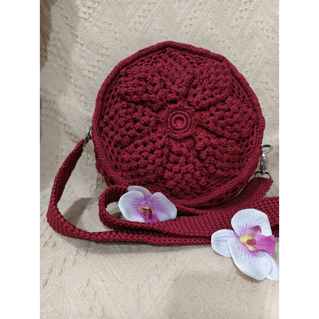tas rajut bulat