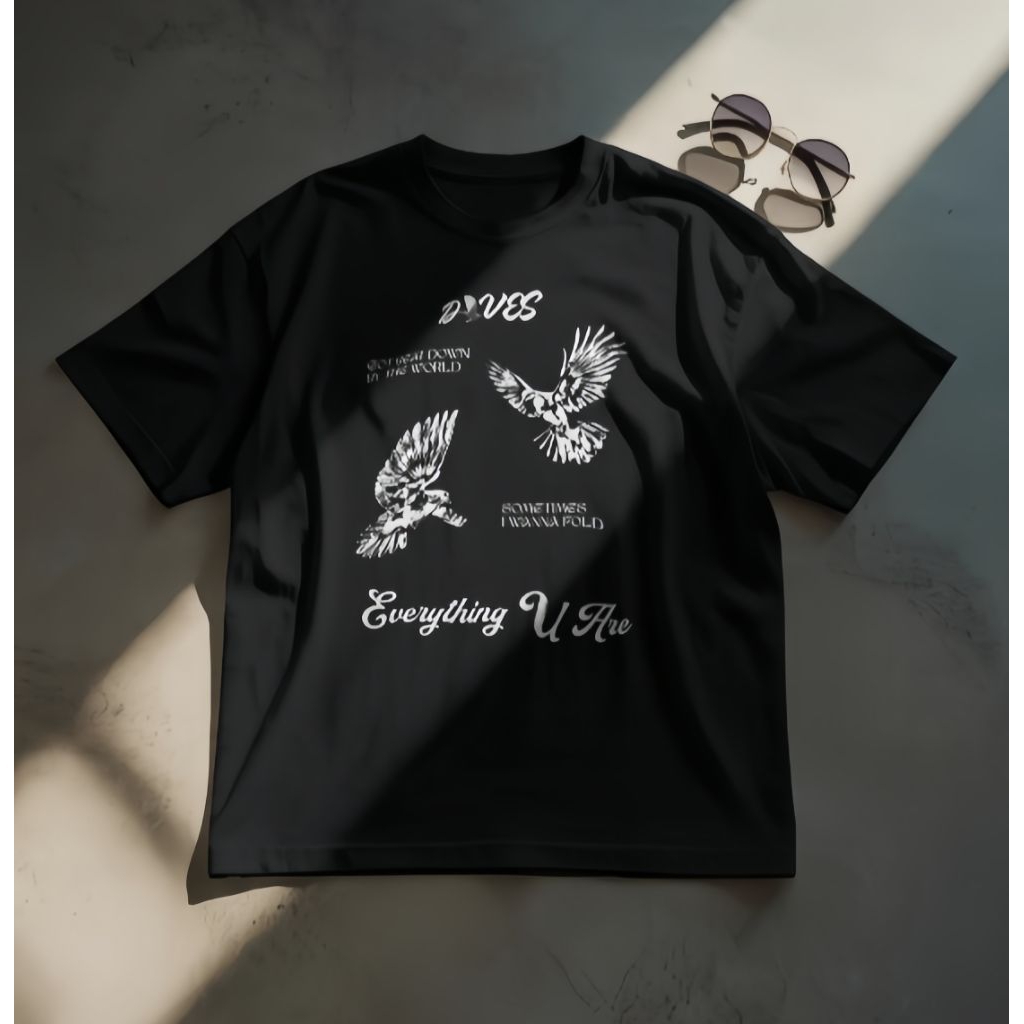 Tshirt Hindia Everything U Are | Kaos Hindia | Kaos Hindia Couple | Kaos Couple | Cotton Combed 20s