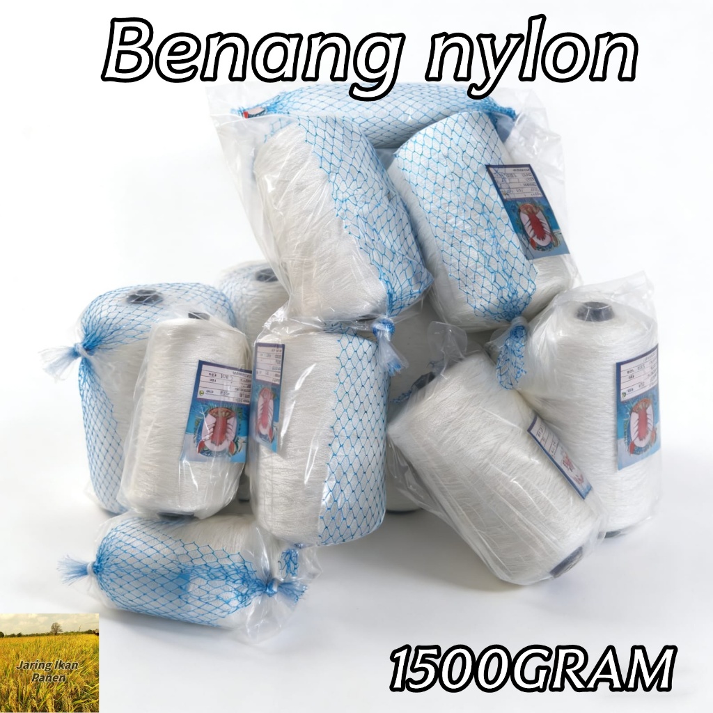 Benang nylon D12,D15 1500 gram / benang rajut nylon