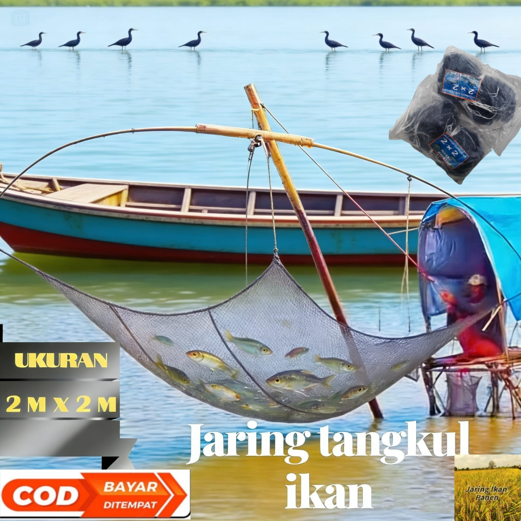 jaring tangkul ikan | jaring anco lubang 3/4inch tebal RK super kualitas premium siap pakai