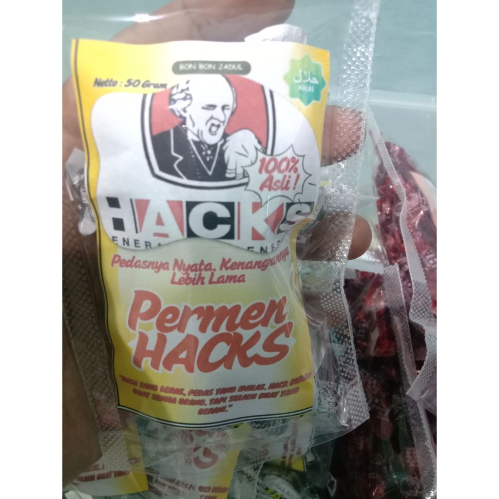 Permen HACKS Limau & Madu Vitamin C Repack 50 Gram