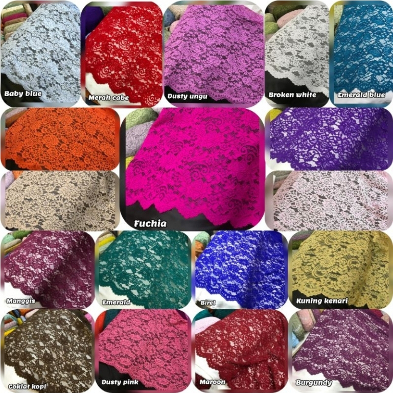 KAIN BROKAT COTTON BROKAT MTR KAIN BAKAL KEBAYA BROKAT MURAH