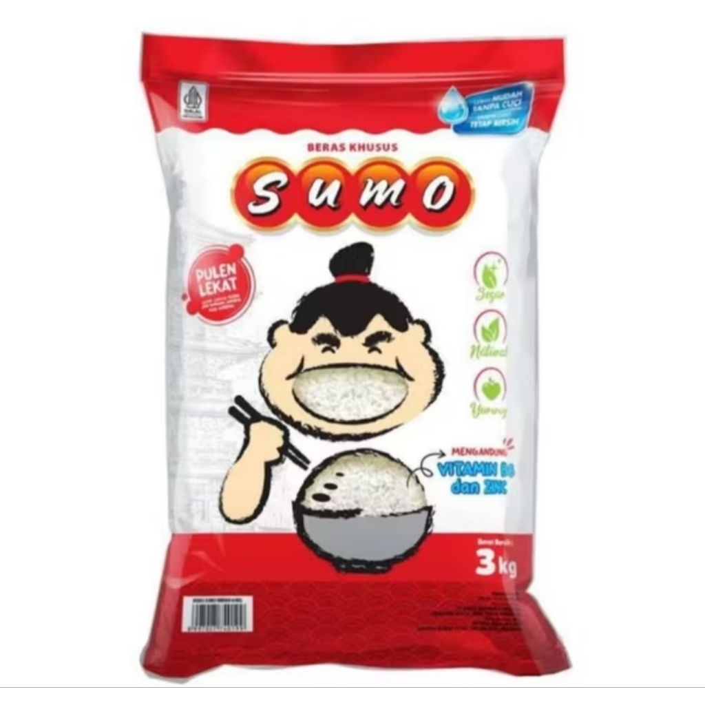 Beras Sumo 3kg | Beras Koala Setra Ramos 5kg | Beras FS Setra Ramos Merah 5kg | Beras Lahap 5kg