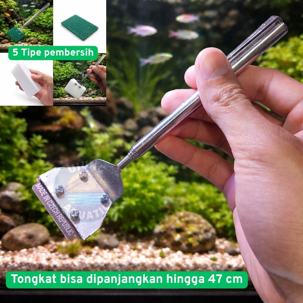 Alat Pembersih Kaca Aquarium Aquascape