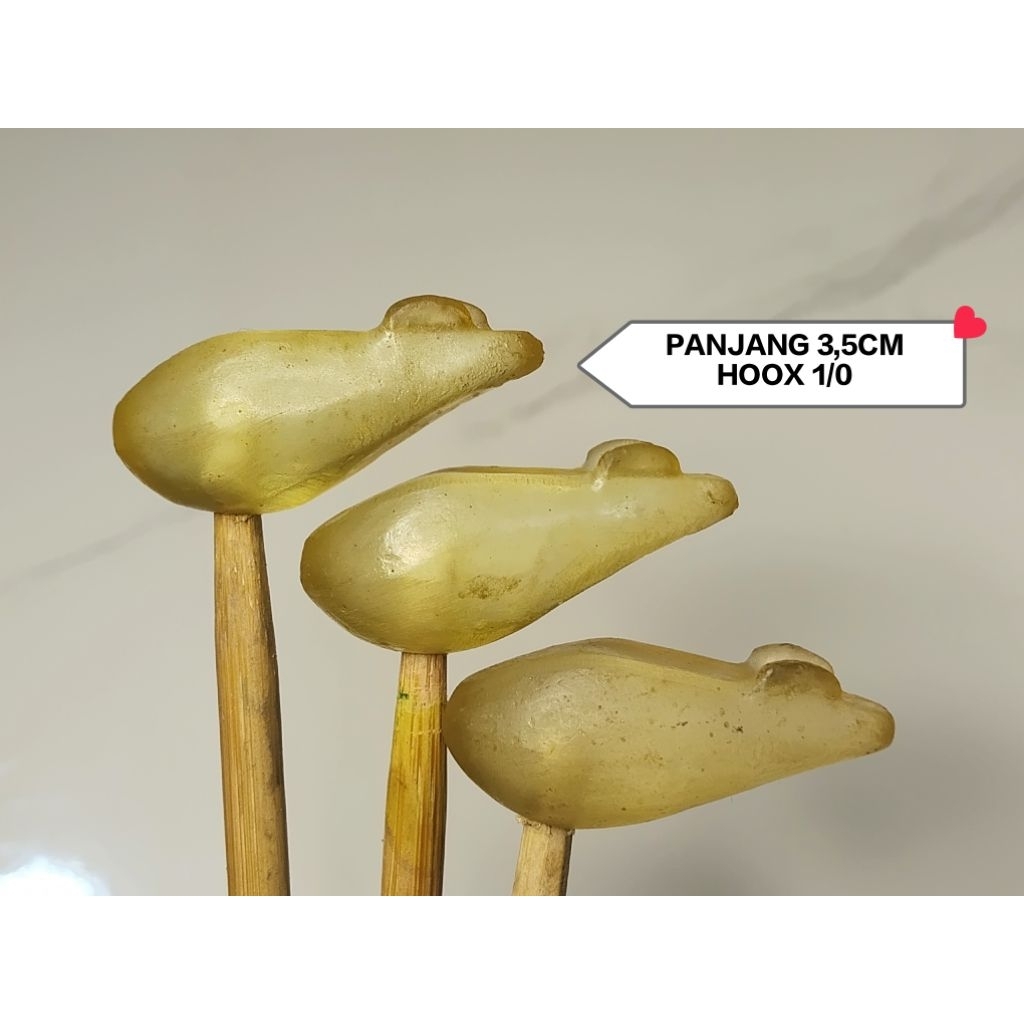Molding atau cetakan karet soft frog panjang 3,5cm