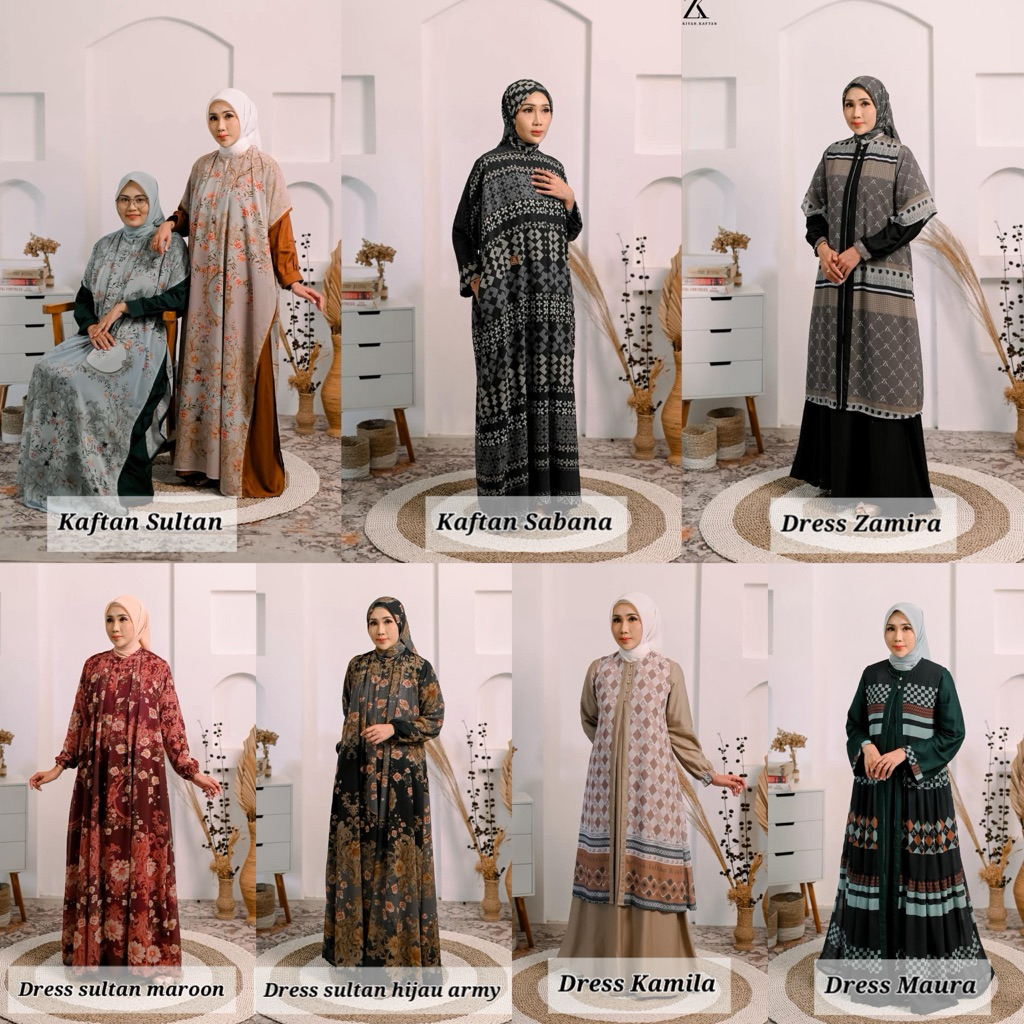 ((PRE ORDER)) ZAKIYAH KAFTAN DRESS SULTAN