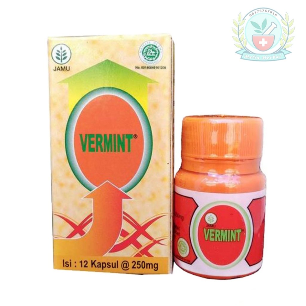 Vermint 12 Kapsul - Kapsul Cacing Obat Tipes