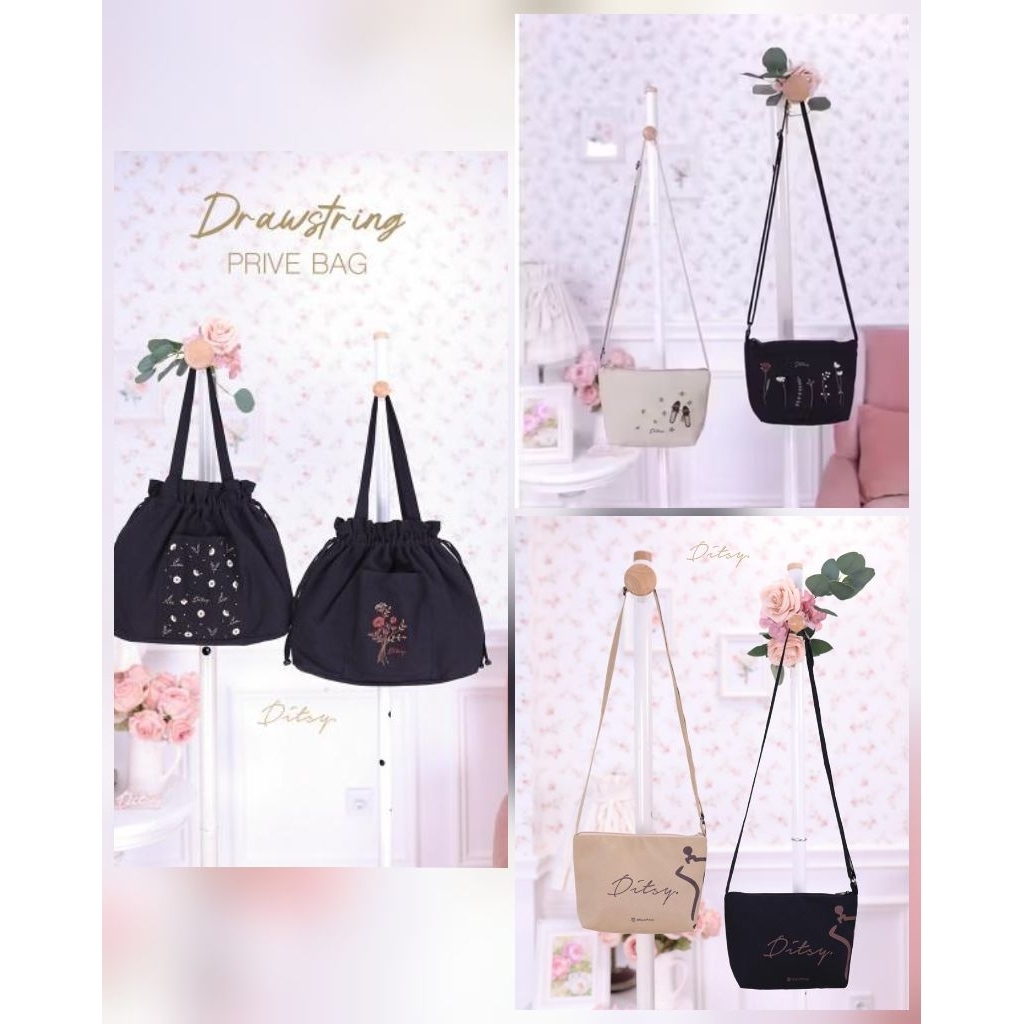 Ditsy Box 2025 | Prive slingbag | Drawsting Prive bag | sling bag ditsy