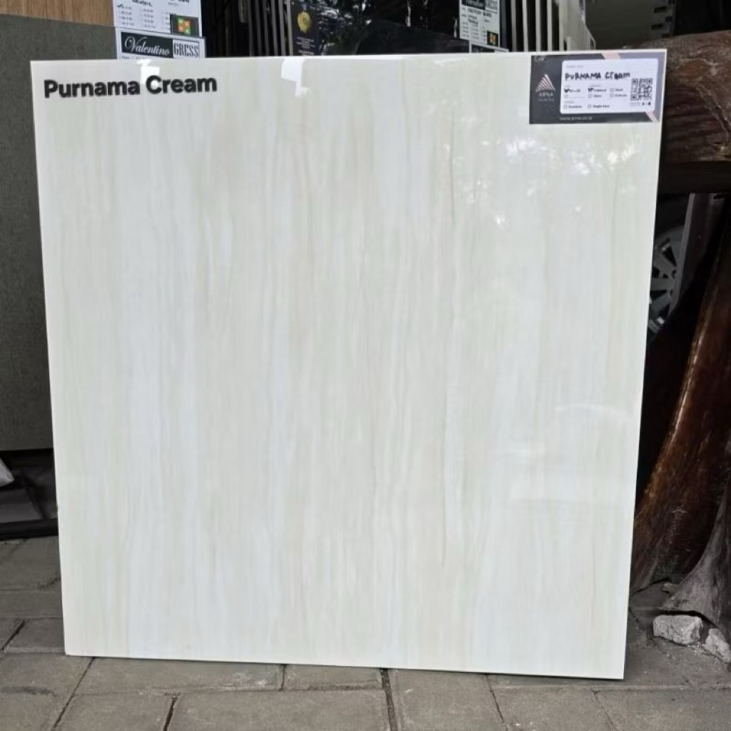 Granit Lantai 60x60 Arna Purnama Cream | Glazed Polished