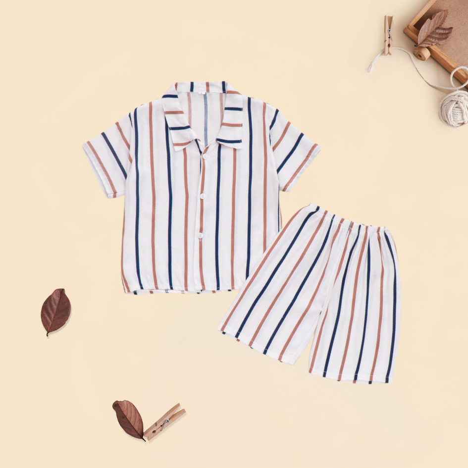SET BAJU ANAK SALUR/STRIPE RAYON ANAK