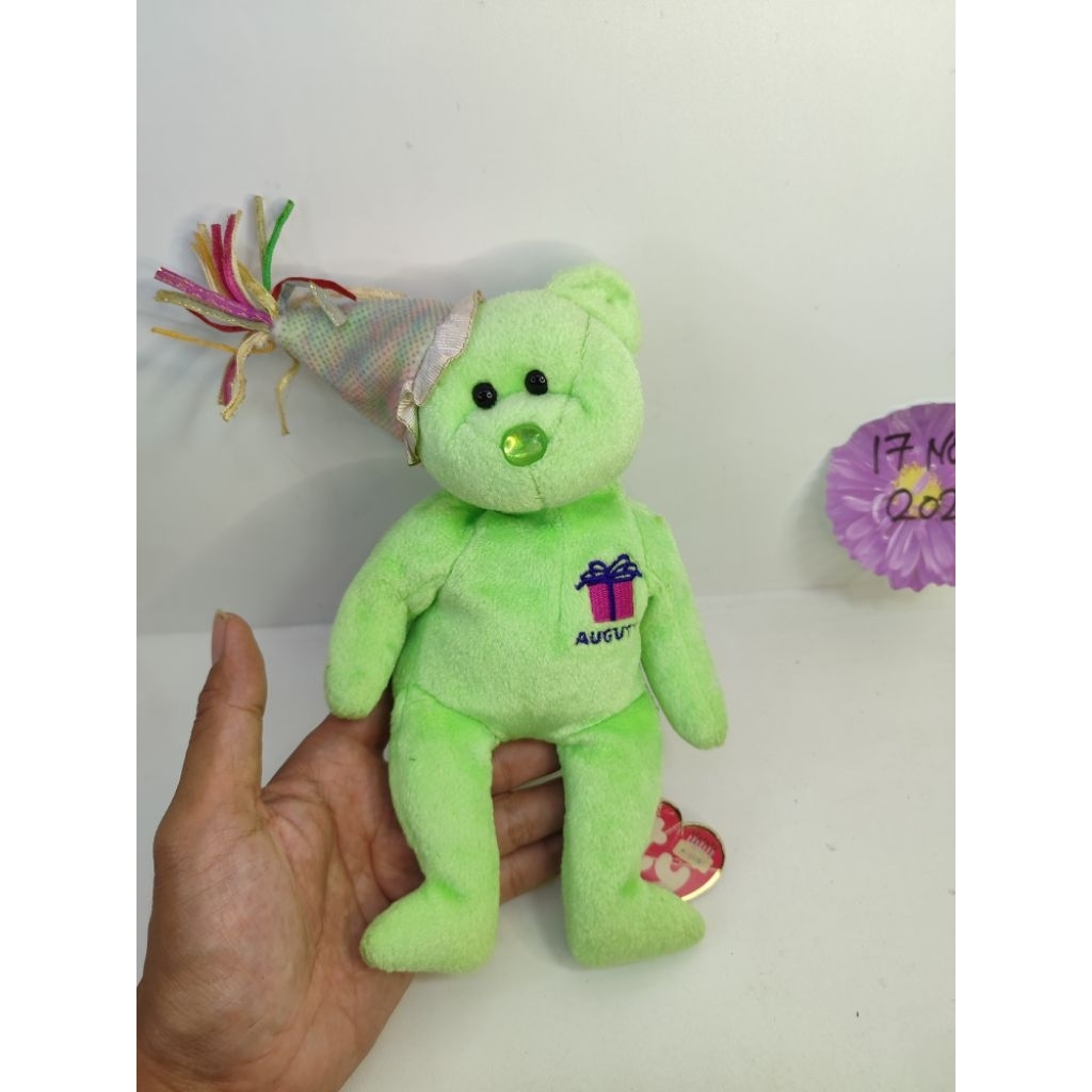 boneka ty beanie bear birthday August