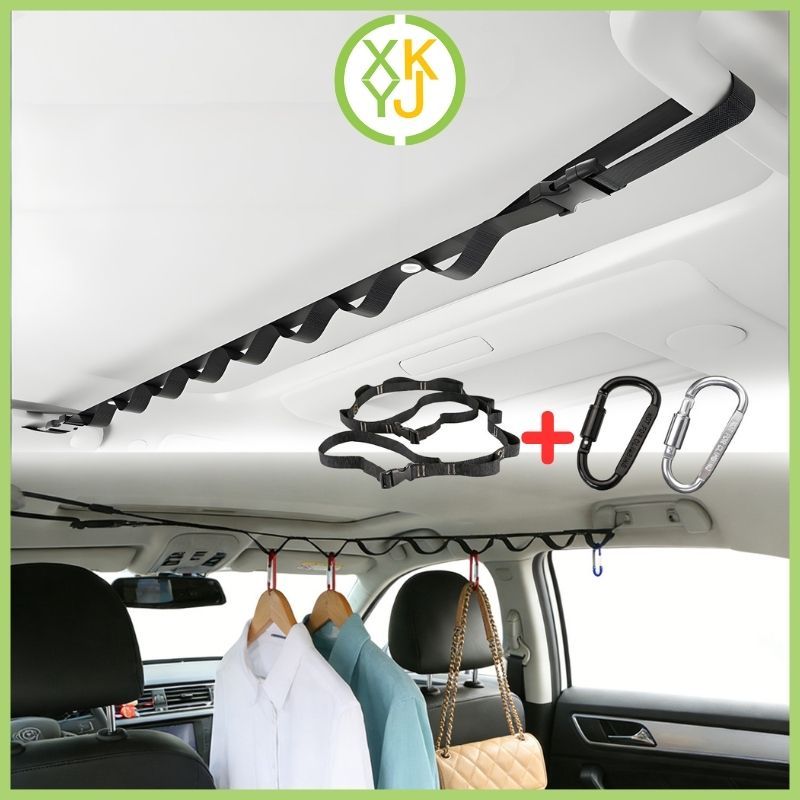 XYKJ Jemuran Plafon Mobil Tali Penyimpan Mobil Joran Pancing Tali Gantungan Mobil Organizer Mobil
