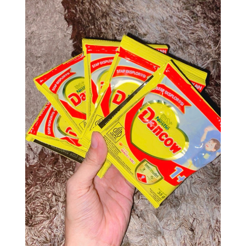 Dancow 1+ 350gr / Dancow GroPlus 1-12th kemasan sachet exp feb 2027 rencengan isi 10sachet