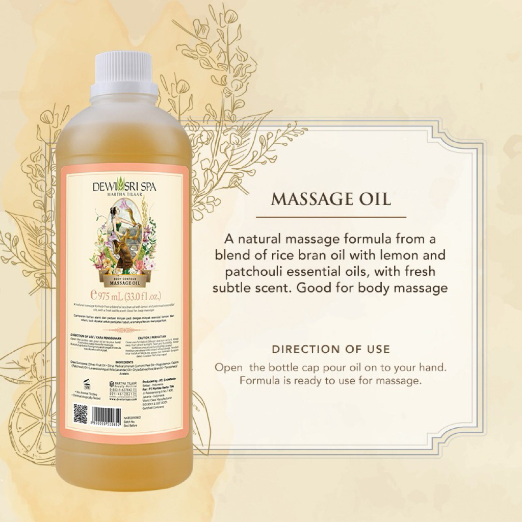 Dewi Sri Spa Whitening Massage Oil 975 ml