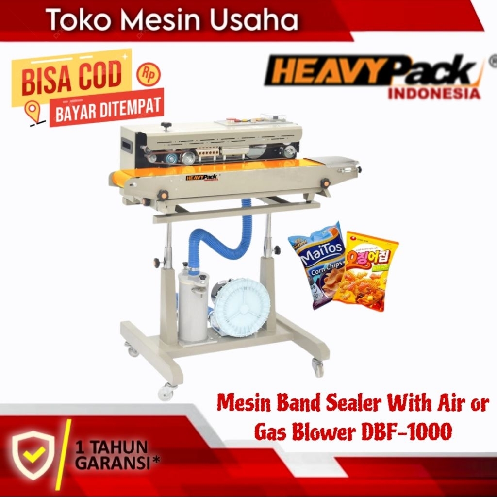 Continuous Band Sealer Isi Angin DBF-1000 HEAVYPACK