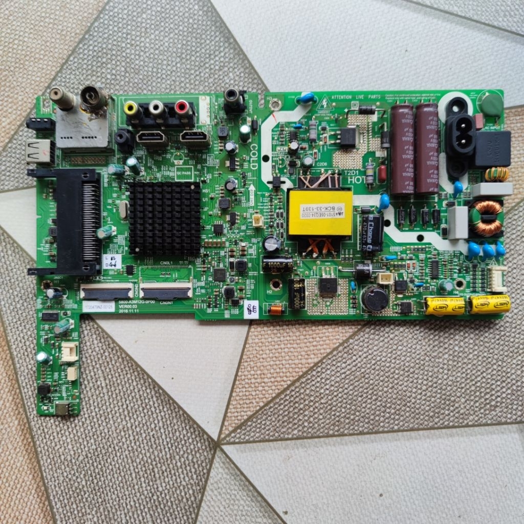 mb ori mainboard led tv COOCAA 43E2A22G
